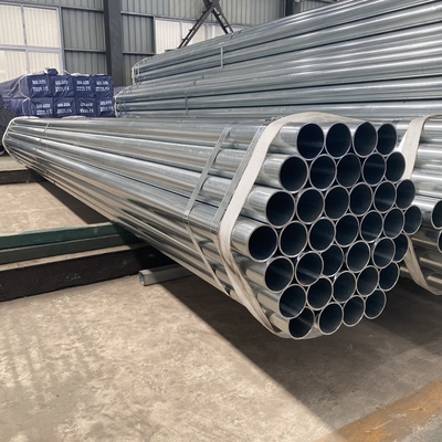 Tubo d'acciaio galvanizzato zinco di Q235 40-60g/M2 che costruisce il tubo galvanizzato immerso caldo ASTM 0.3-2.2mm di GI