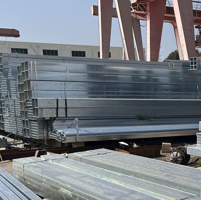 Q235 Q345 con voi tubo d'acciaio della struttura di lunghezza del tubo 6m del quadrato del ferro galvanizzato