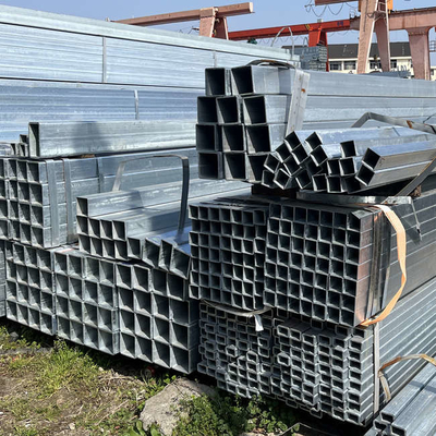 Q235 Q345 con voi tubo d'acciaio della struttura di lunghezza del tubo 6m del quadrato del ferro galvanizzato