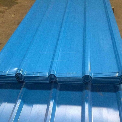 Il piatto rivestito di colore di DX51D Z60 ha galvanizzato la decorazione blu della parete della lamiera di acciaio