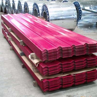 il colore che di 1.2mm la pianura rivestita riveste il colore rosso ha ricoperto lo strato BS ASTM GB del tetto