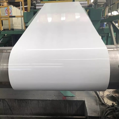 Bobina d'acciaio PPGI di colore bianco galvanizzato preverniciato Z200 per la realizzazione di lavagne bianche