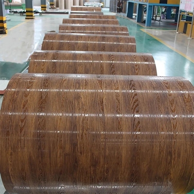 Il legno ricoperto zinco della bobina dell'acciaio galvanizzato SUS di JIS Ppgi ha stampato le pitture 0,18 - 1.5mm