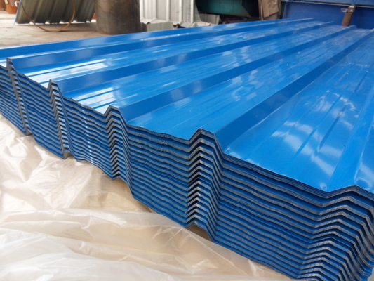 Il colore coprente d'acciaio ondulato dello strato ha ricoperto il metallo galvanizzato ferro G550 500mm
