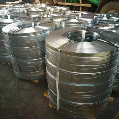 Striscia di acciaio galvanizzato a caldo con caldo di immersione 0,8 mm Z40 g SGCC SGCH Larghezza 30 mm-850 mm Spangle regolare