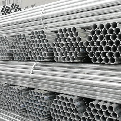 Tubo in acciaio galvanizzato a sezione cava tubo ERW GI 6m Lunghezza BS1139 EN39