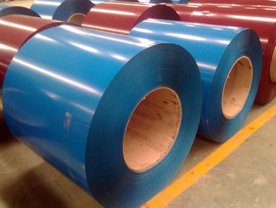 0Spessore di 0,5 mm bobina di acciaio galvanizzato pre-tinto Certificato ISO Fresco di bordo PPGI bobina con colore RAL