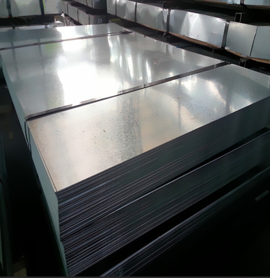 A653 SGCC Sgch Metallo rivestito di zinco Piastra di acciaio galvanizzato 0,3 mm-2 mm Spessore 4X8 Z60g Z80g JIS G3321